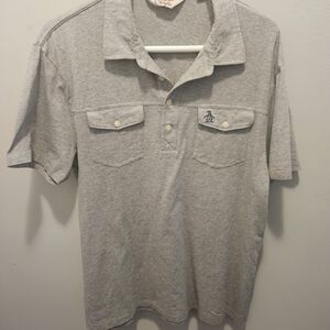 Original Penguin Men's Gray Polo Shirt